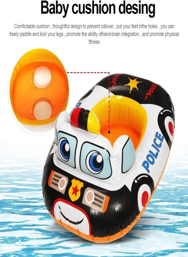 Braintastic عوامة أطفال Braintastic 59586-1 - سيارة شرطة | عوامة حمام سباحة قابلة للنفخ للأطفال الصغار - Image 3